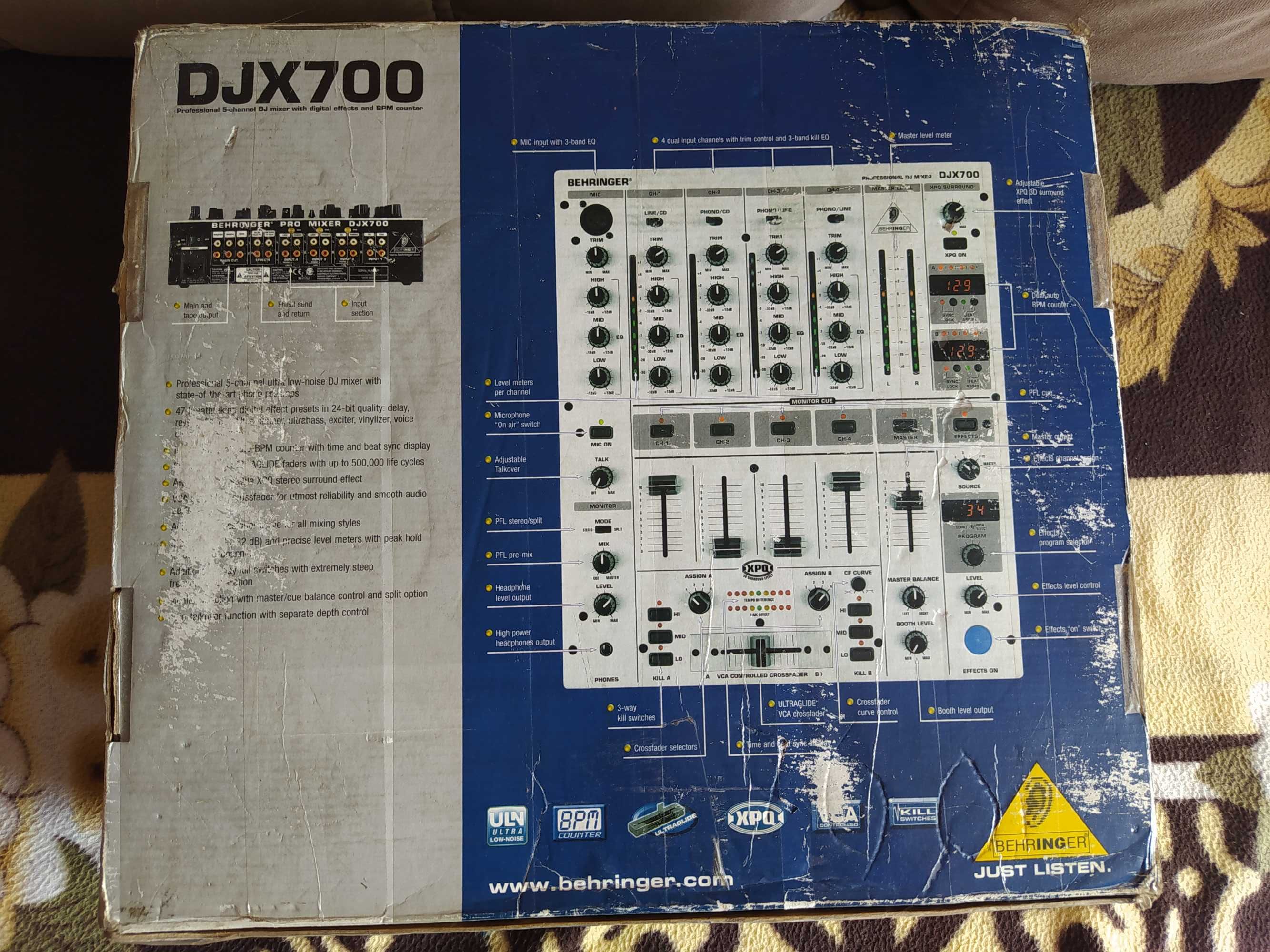 DJ Пульт Begringer djx 700 pro mixer