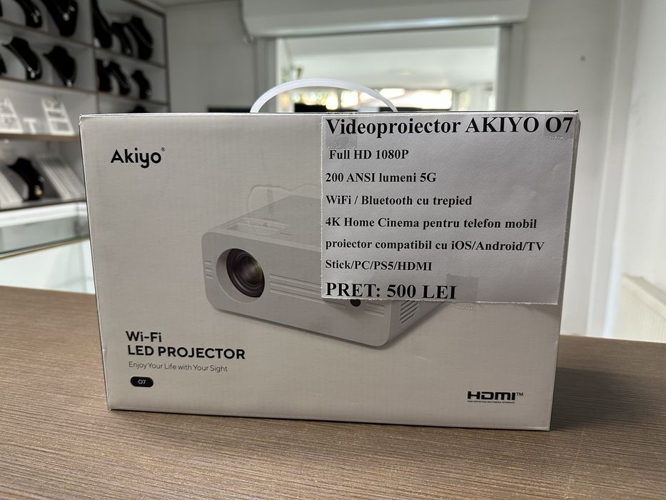 Videoproiector LED Akiyo O7 Amanet Vintagegold Roman
