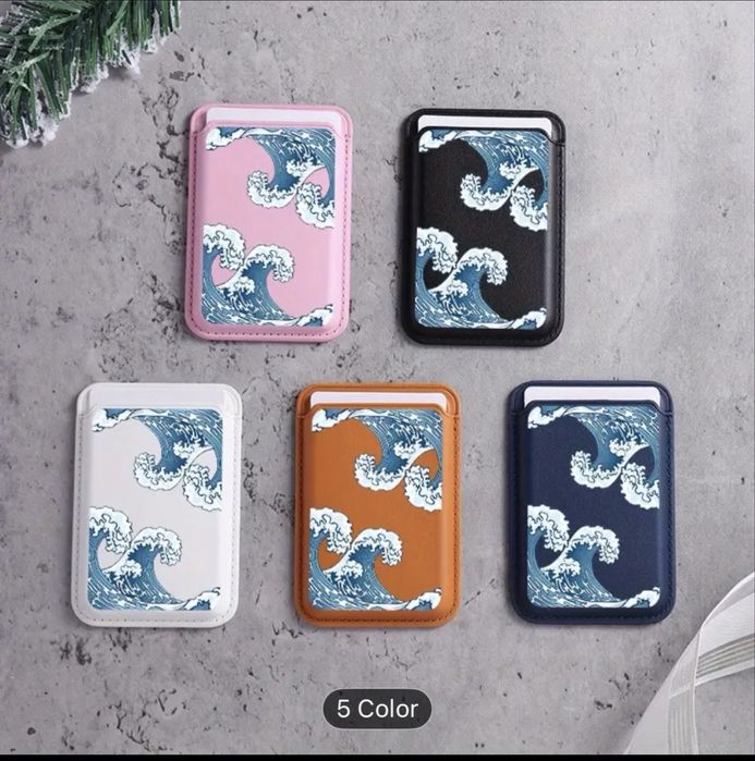Магнитен портфейл за телефон “Great Wave” (5 цвята)