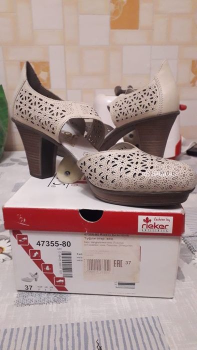 Женские летние туфли из натуральной кожи