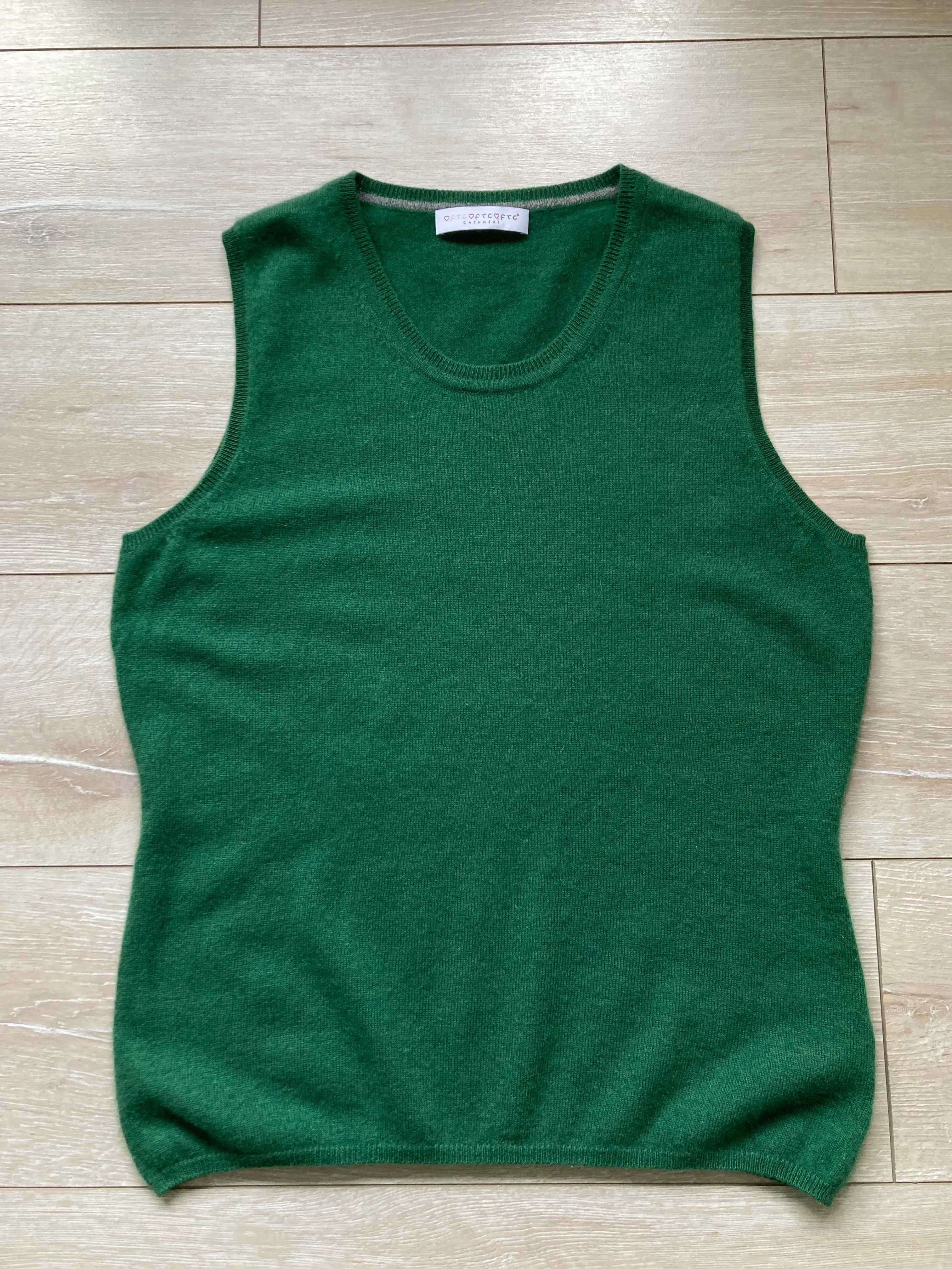 FTC 100% Cashmere женско кашмирено елече елек пуловер кашмир XL