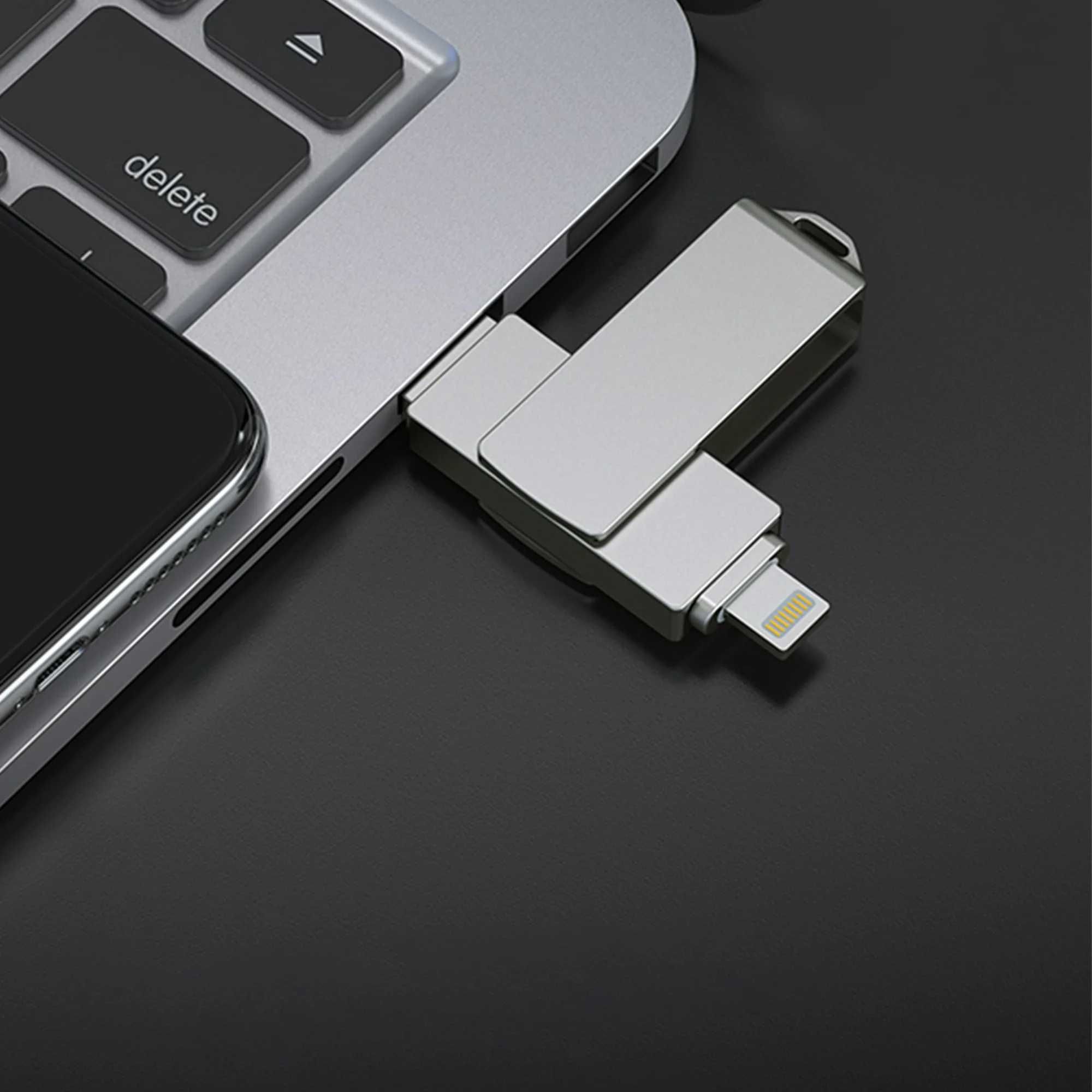 Универсална флашка 128GB за iPhone/ Android/ Windows