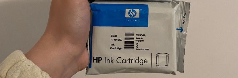 HP 940XL Negru, 2 cartușe noi, sigilate