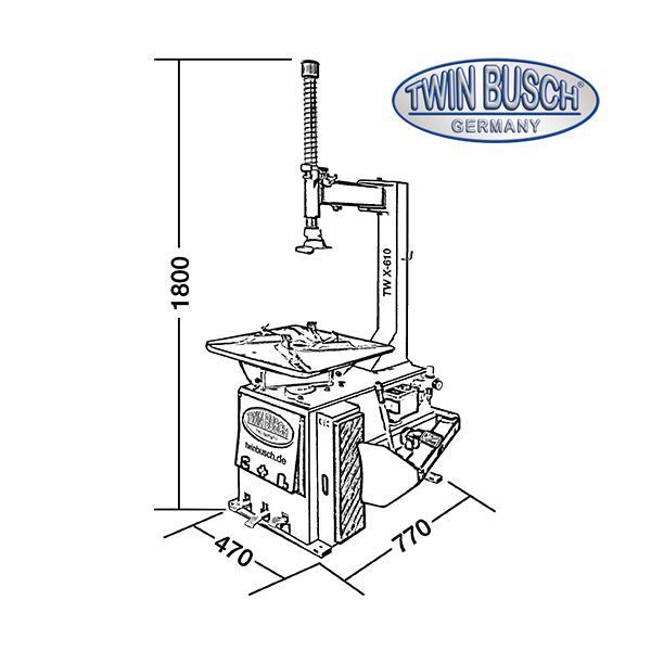 Баланс и Монтаж демонтаж машина за гуми TWIN BUSCH GERMANY