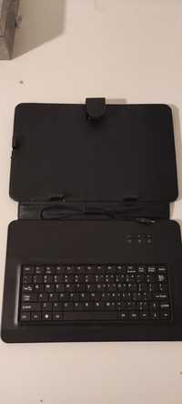 Husa cu tastatura tableta cu mufa micro USB