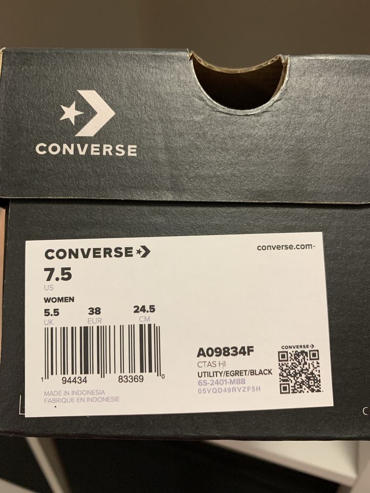 Кеды CONVERSE Chuck Taylor All Star Washed Canvas, ОРИГИНАЛ!