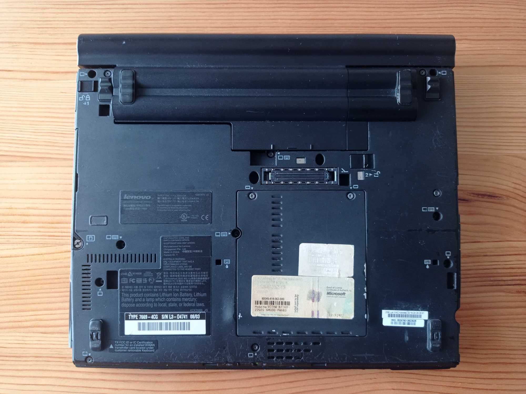 Lenovo ThinkPad X61s Intel Core2 Duo