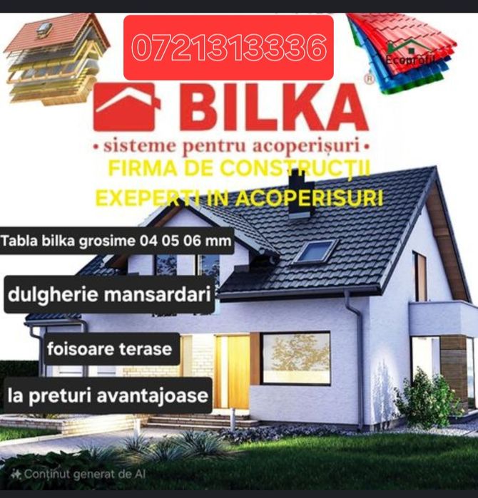 Reparati Acoperisuri Montaj Tigla Metalica dulgherie