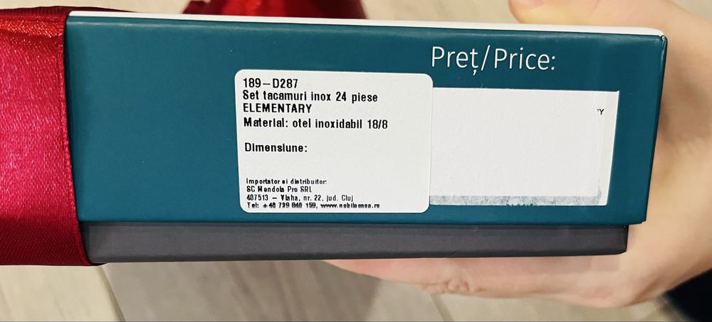 Set 24 tacâmuri inox NobilaCasa Elementary
