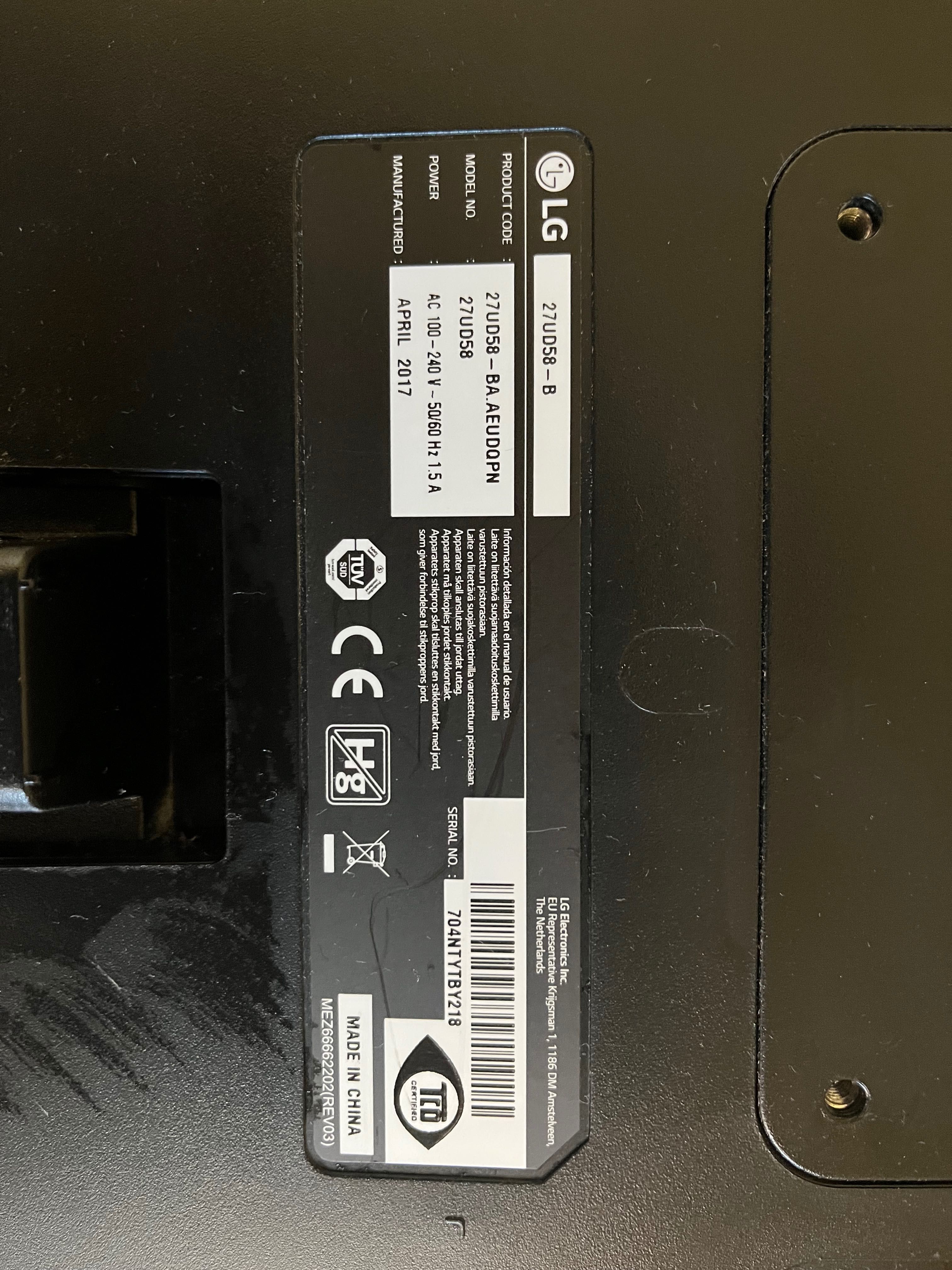 Монитор LG 27UD58-B