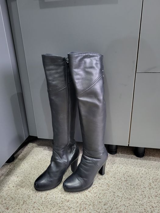 Натуралка зимние ботфорты