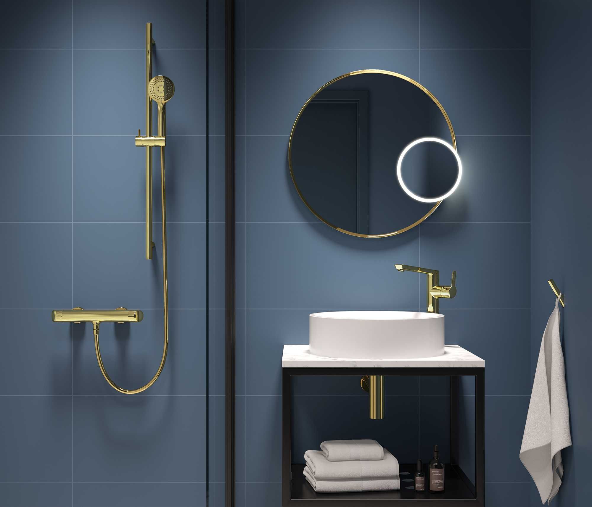 Златен смесител за Душ или Вана Arnika Gold BQA_Z54L