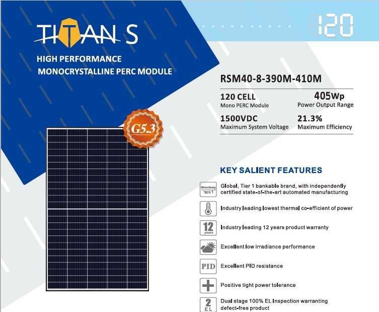 Kit solar Invertor hibrid 4.2kW + 6 panouri fotovoltaice x 405W RISEN