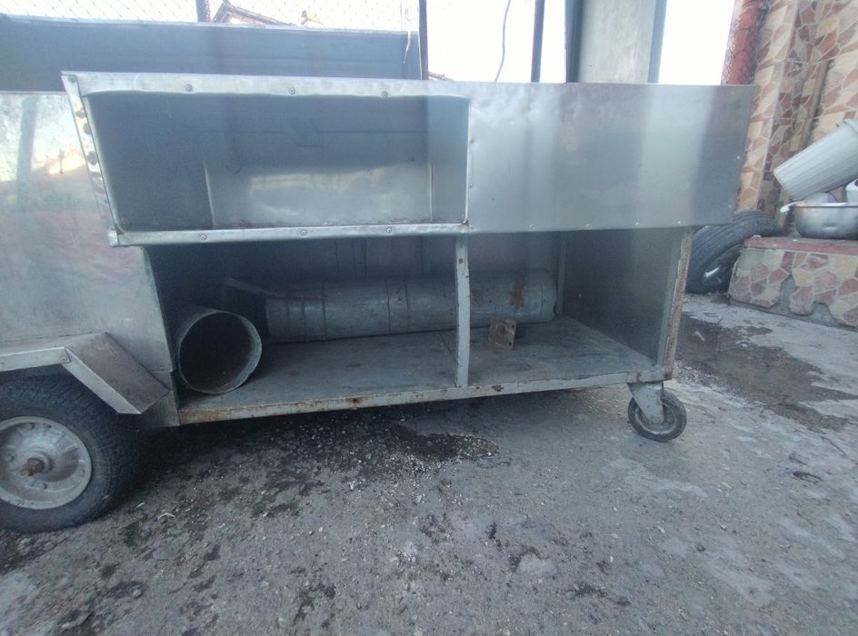 Мобилна скара  от неръждавейка