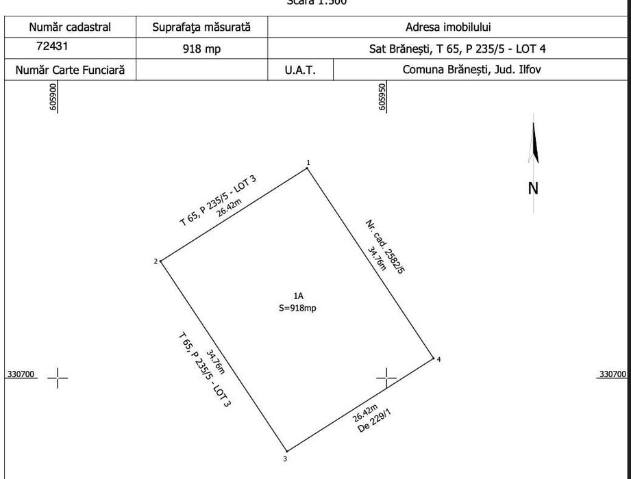 teren ideal pentru constructie casa sau duplex