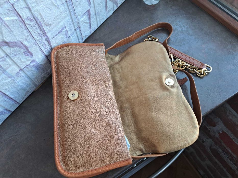 дамска  чанта,Longchamp,малка кожена чантичка-естествена кожа