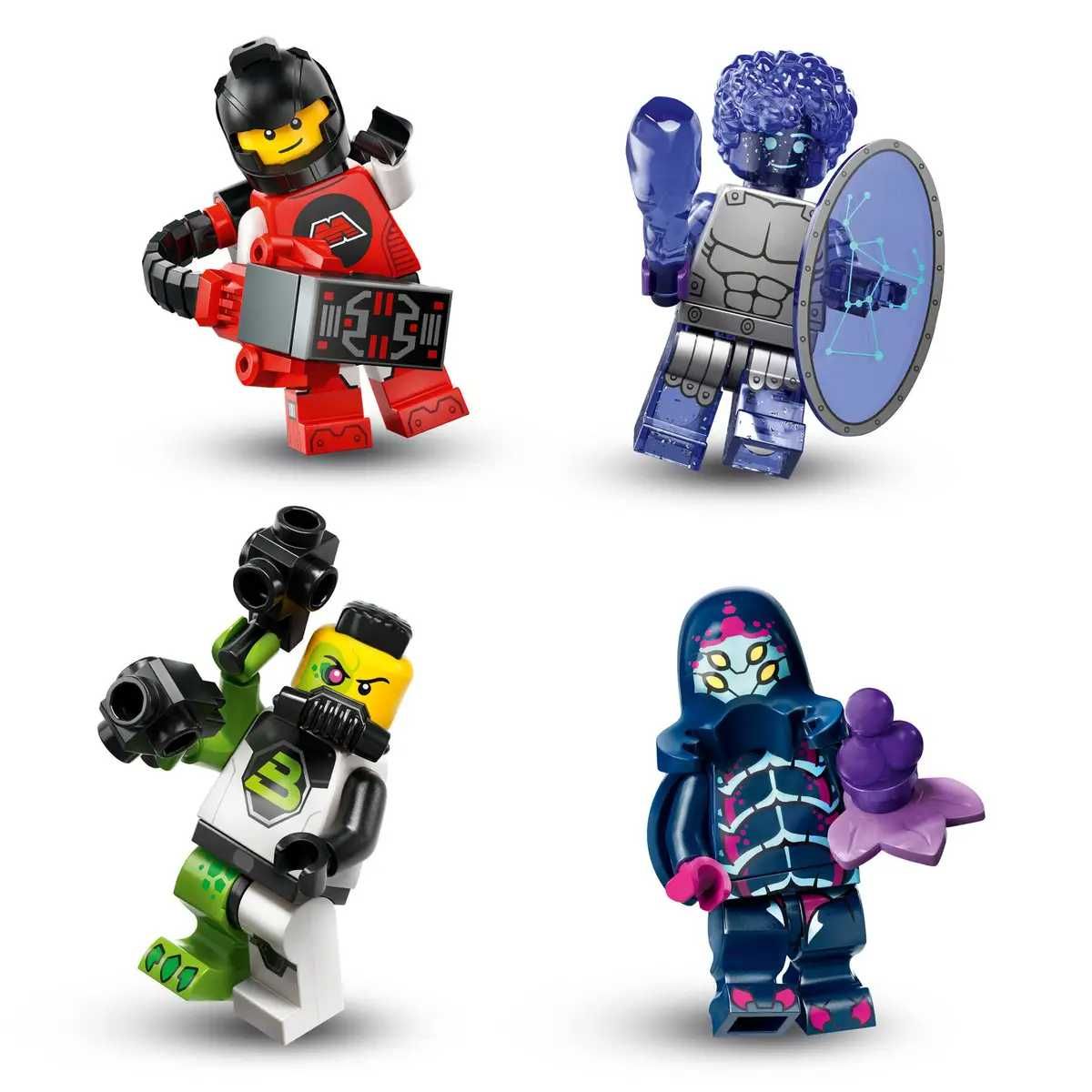 Minifigurine LEGO, 71046, Seria 26, Blacktron Mutant, IDENTIFICATE