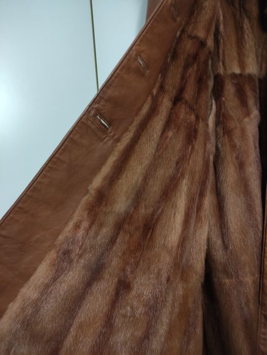 Haina piele blana naturala Lux ZILLI