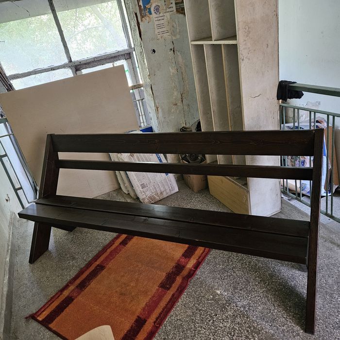 Дървена пейка за градина, тераса