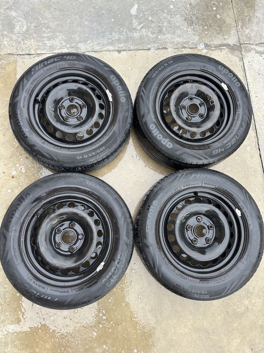 Set anvelope vara apollo 195/65 R15 + jante otel