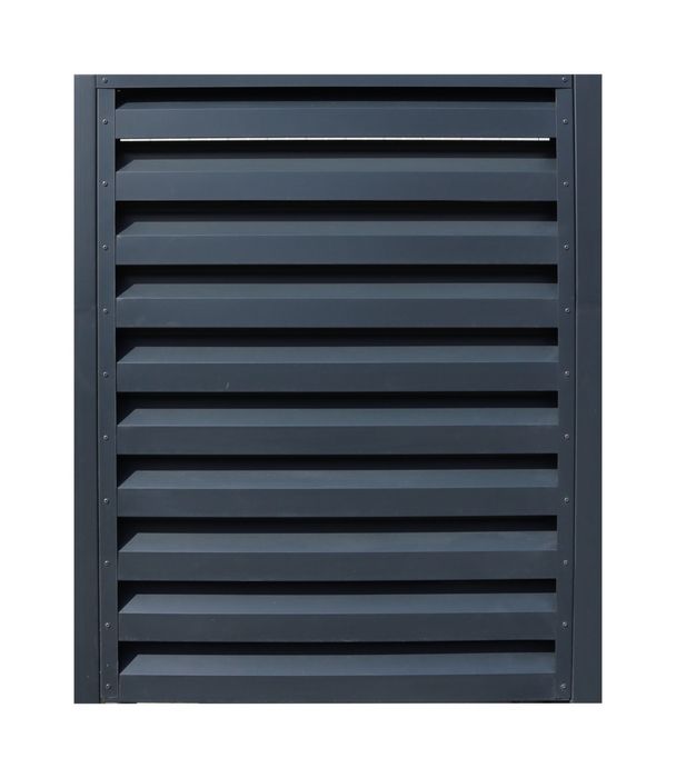 garduri tip jaluzea șipcă metalică si porti din fer forja
