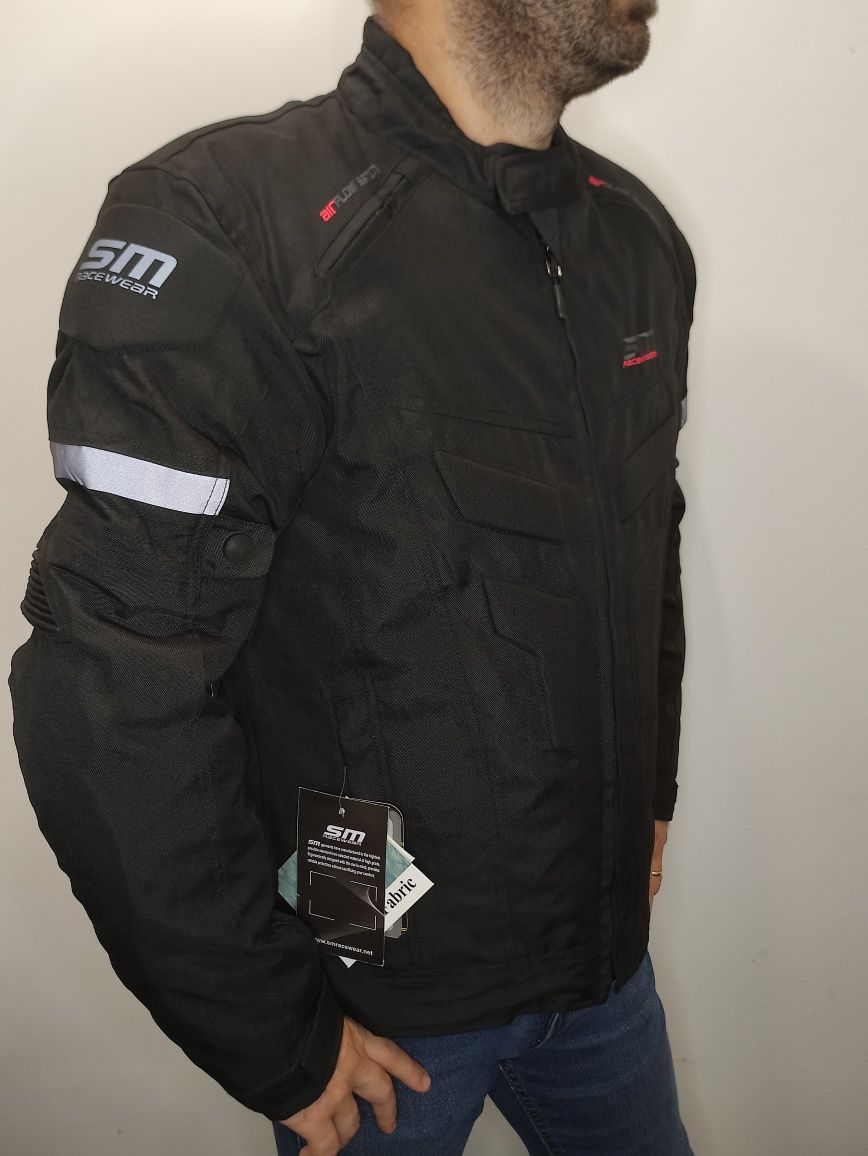 Geaca moto textil SM Scorpio Black, mărimea S, M, L, XL, 2XL, 3XL NOUA