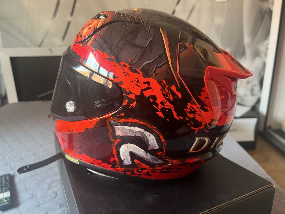 Мото каска HJC RPHA 12 Diablo Blizzard MC1 – L (с два визьора)