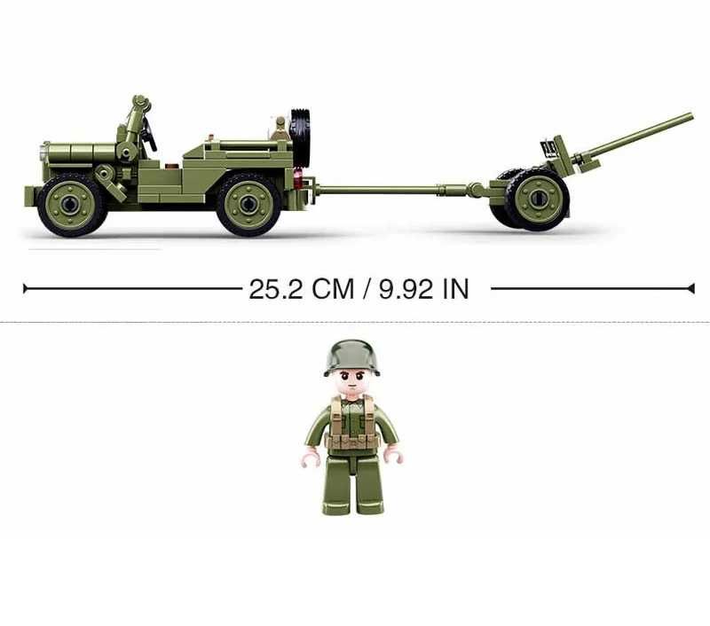 Joc constructii cu piese compatibil Lego Army car 143 piese 1 figurina