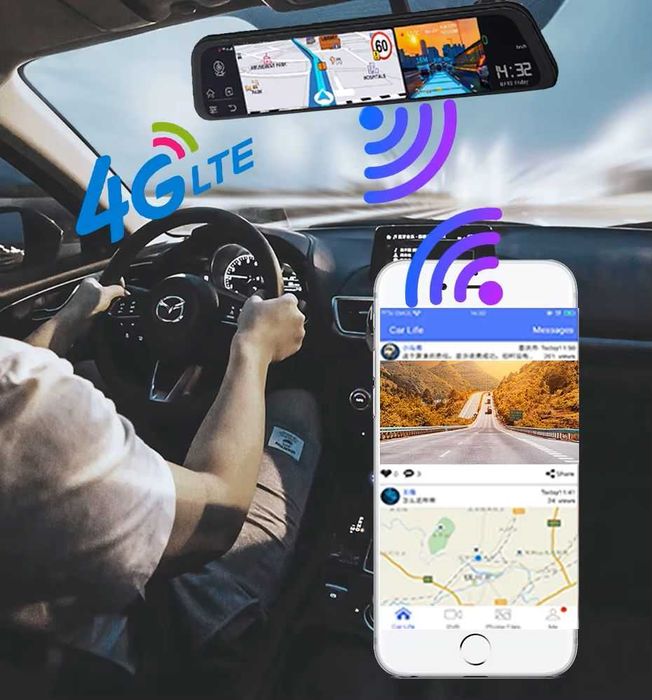 Camera video auto android DVR oglinda