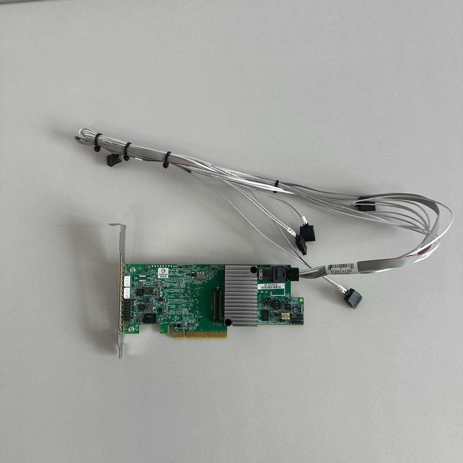 LSI SAS9361-4i PCI-e RAID контролер 12GBps SAS + 4x SATA кабел