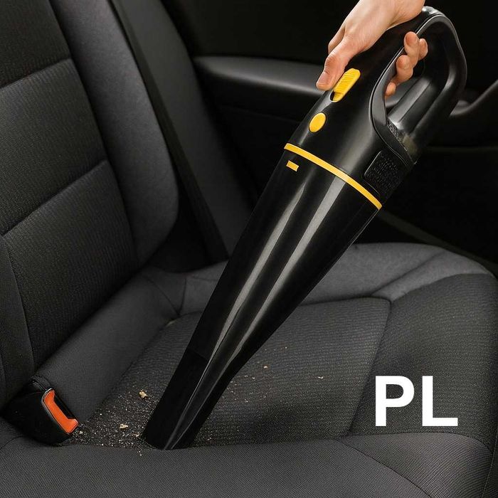 „Автомобилна прахосмукачка 12000Pa – мини, с USB, аксесоари“