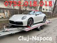 Transport auto pe platforma / Cluj Napoca / tractari