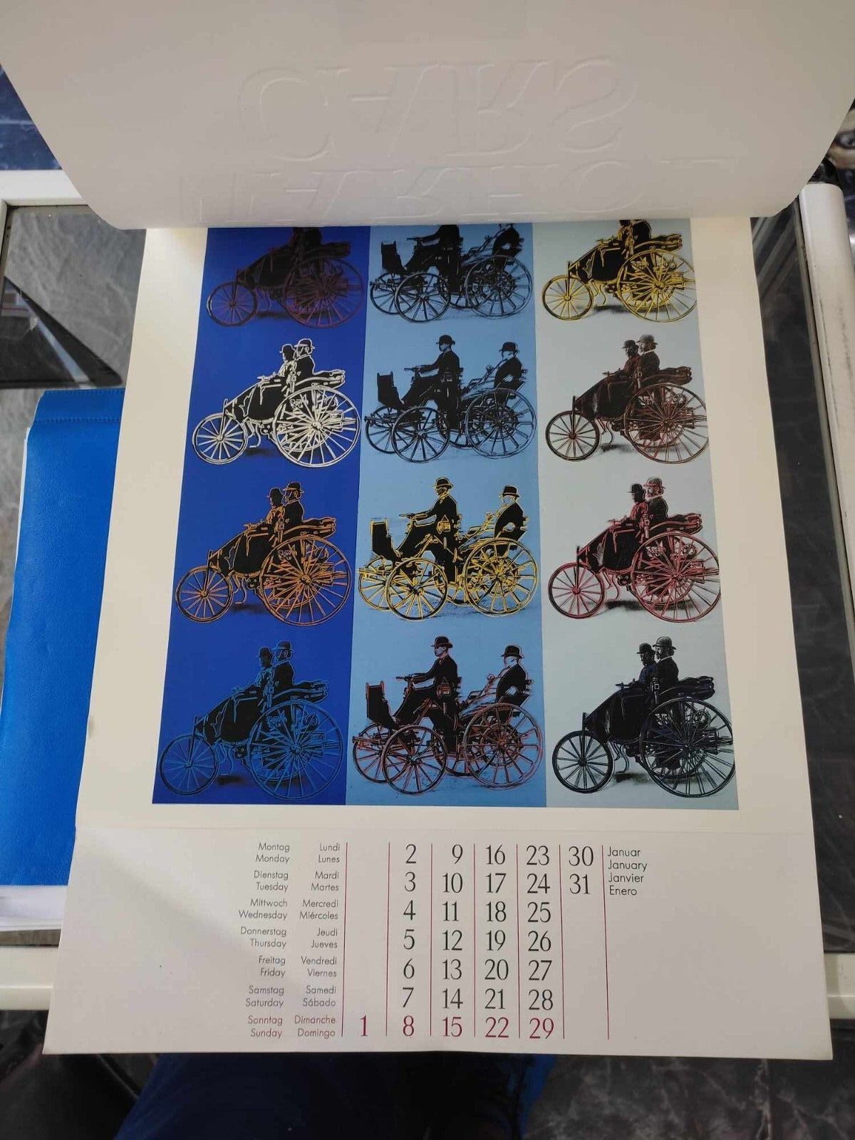 Стар календар Andy Warhol Mercedes Benz 1989 г