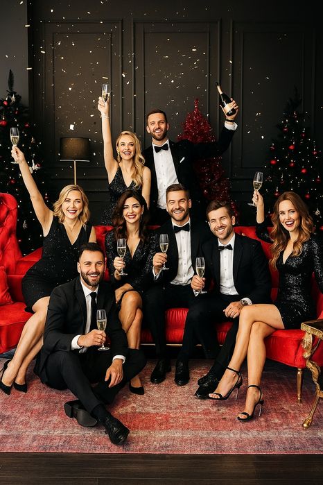 Гламурная новогодняя фотосессия 2026
