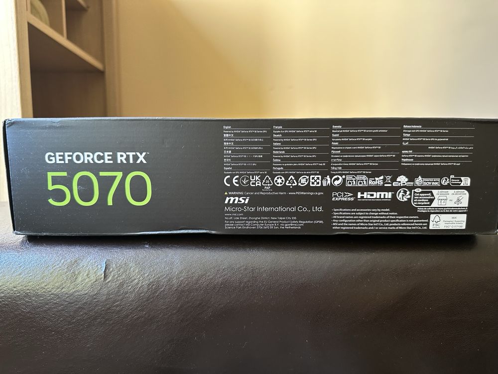 MSI RTX GEFORCE 5070. Чисто нова видеокарта