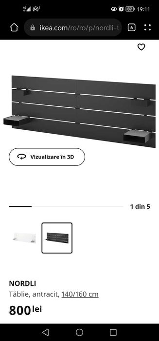 Tablie pat ikea 140/160cm