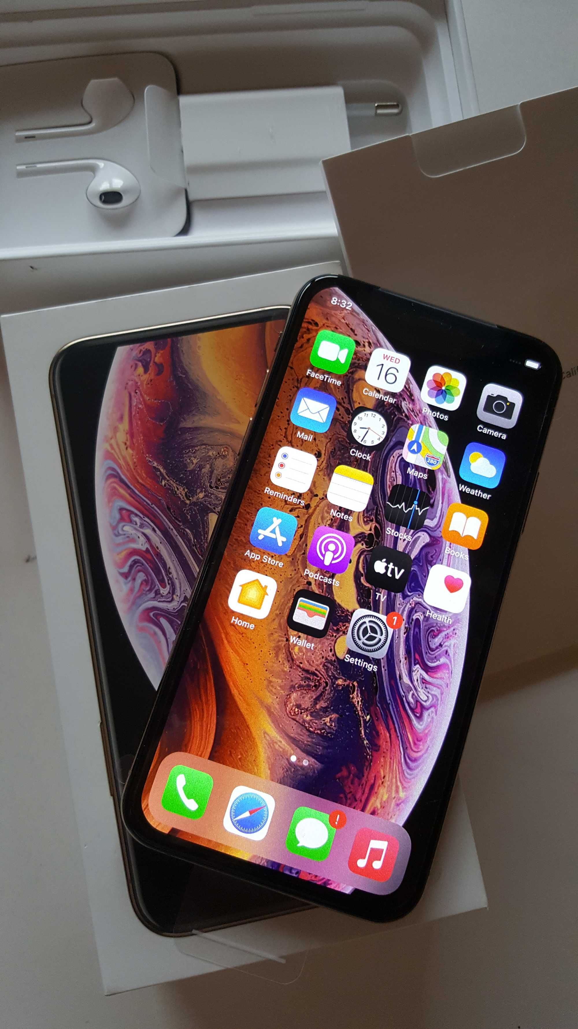 Iphone XS 64 gb Gold 100% батерия като нов!