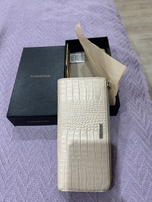 Портмоне кожаное, TJ Collection, кардхолдер с защитой от мощенников