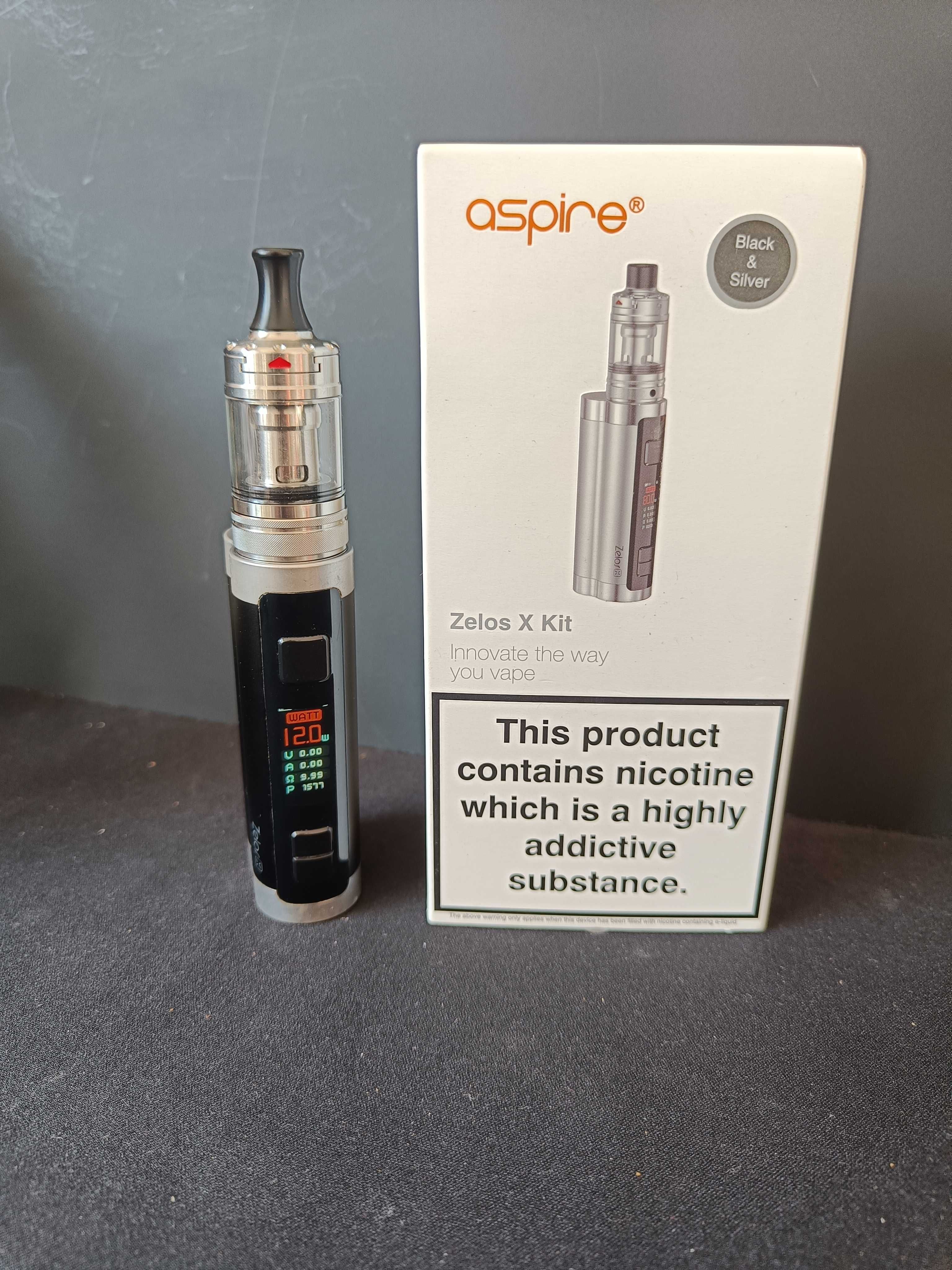 Kit Aspire Zelos X + Tank Nautilus 322 + 2 acumulatori + incarcator