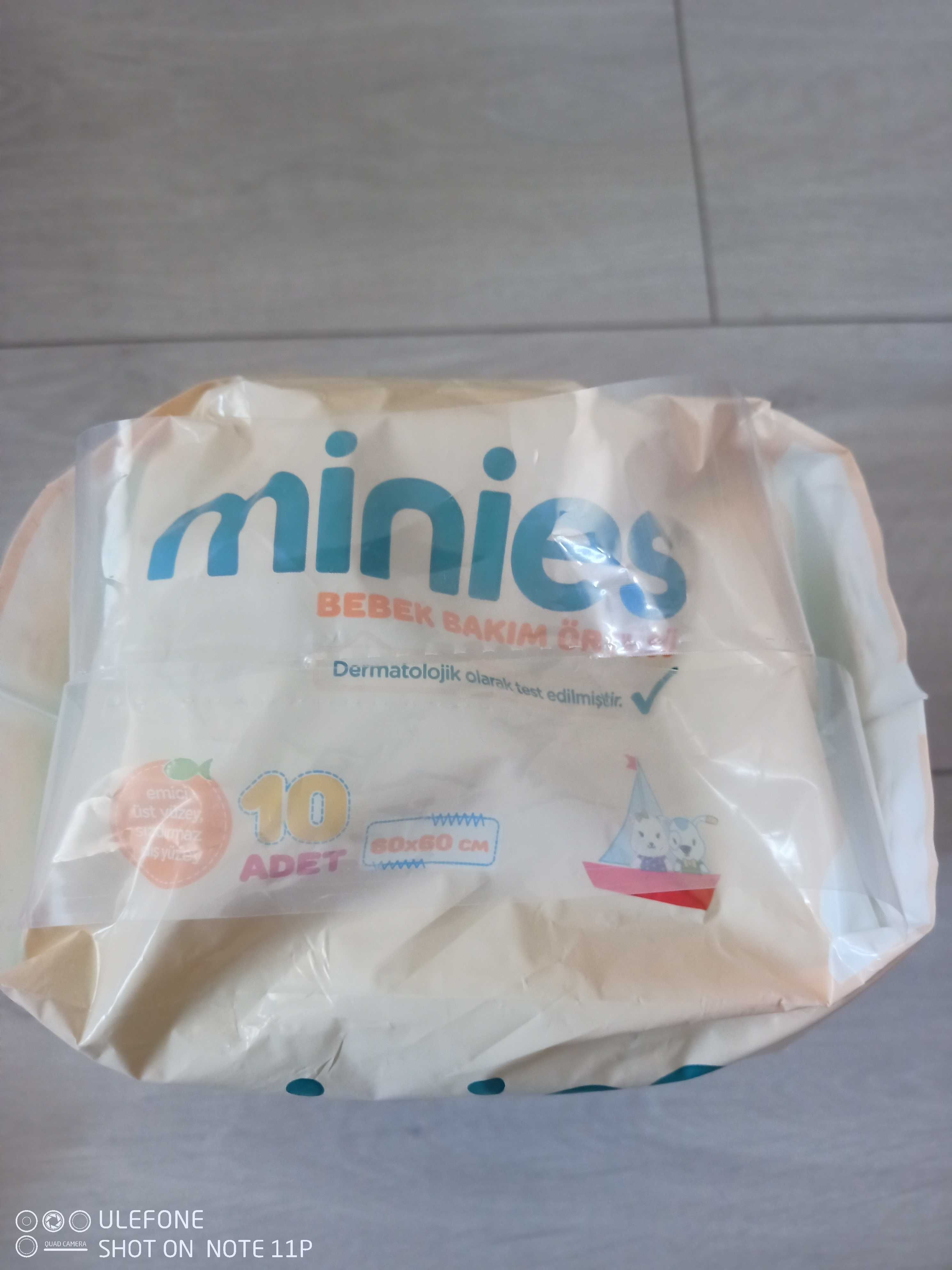 Памперси Minies 3-6 кг, пакет от 60 броя