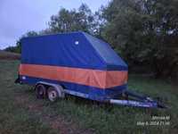 Remorcă-trailer cu prelată de 2 tone
