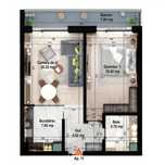Apartament cu 2 camere, Bloc Nou, zona Universitatii, 2c-7211