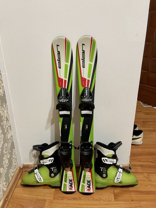 Schiuri  copii 80 cm elan cu clapari set