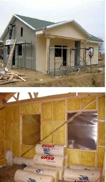 Case, Cabana stil A-Frame, terase si foisoare din structura de lemn
