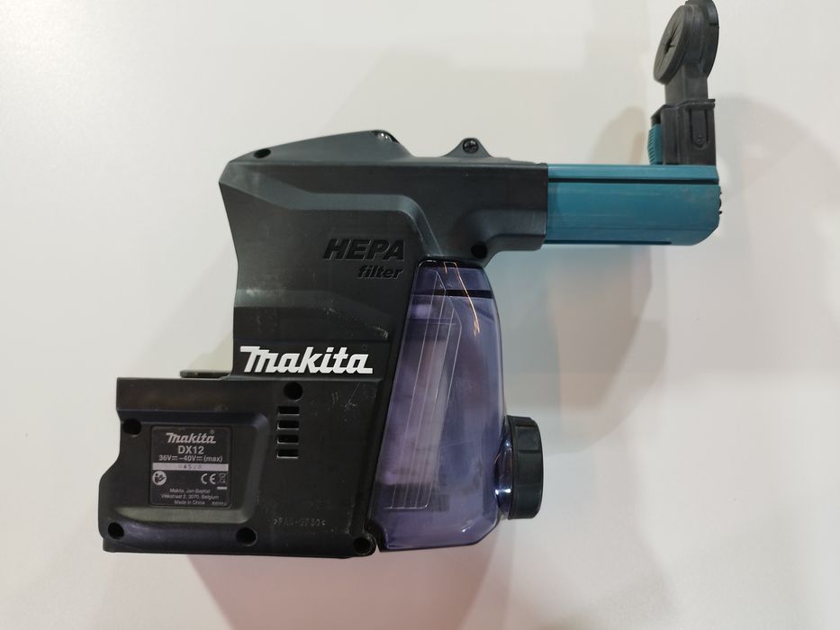 Makita HG003G + Makita DX12, rotopercutor SDS cu aspirator HEPA, XGT