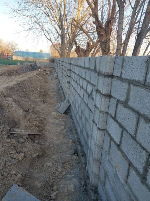 Шлакаблок терамиз, хомом ,туалет,  времинка, забор терамиз