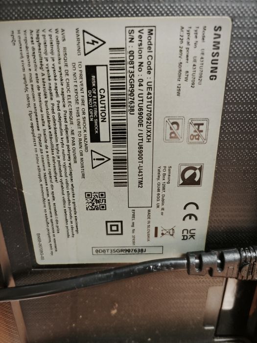 Телевизор Samsung UE43TU7092UXXH