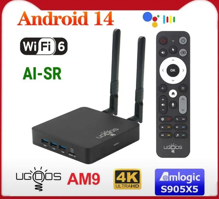 Ugoos AM9 - ТВ приставка / TV Box