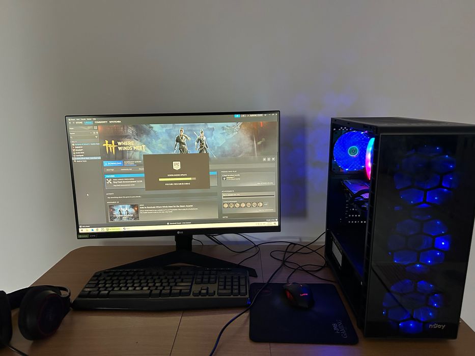 Setup Gaming Full, Pc+Monitor+Accesorii