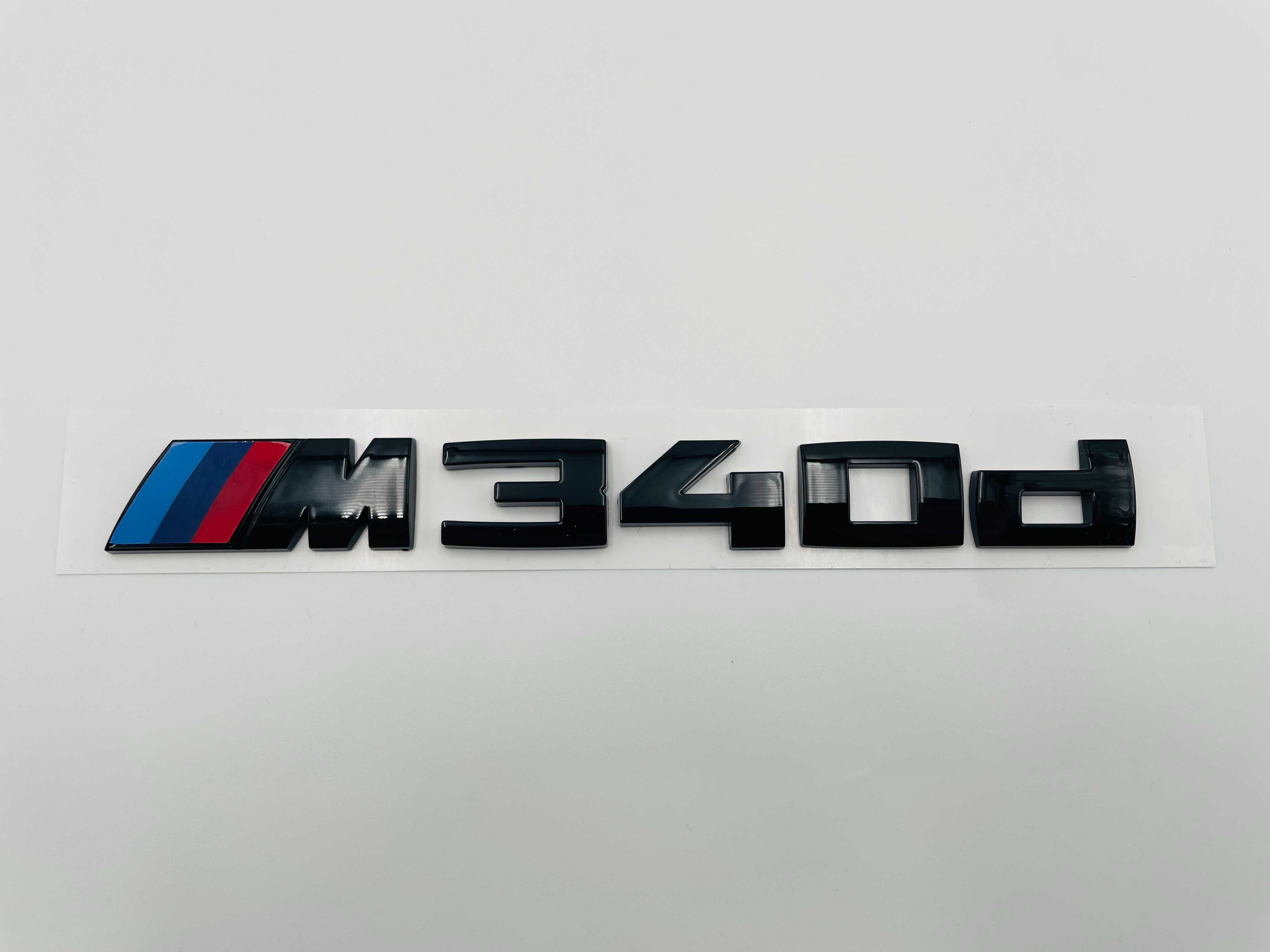 Emblema compatibila Bmw M340d negru